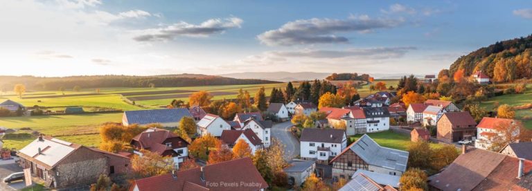 luftbild dorf grundstück kaufen
