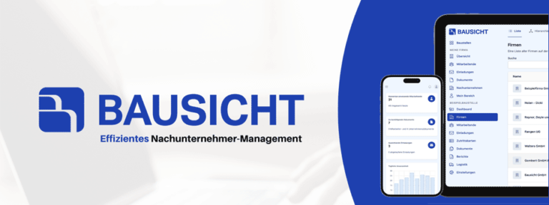 Screenshot Bausicht Baustellen