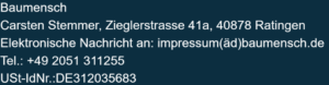 Verantwortlicher und Kontaktdaten